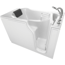 Premium 51-1/2" Walk-In Air Bathtub with Right-Hand Drain, Comfort Jets, and Quick Drain Pump - Roman Tub Filler and Handshower Included