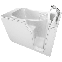 Value 52" Acrylic Walk-In Air Bathtub for Alcove Installation with Right Drain