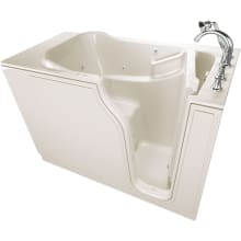 Value 52" Acrylic Walk-In Air / Whirlpool Bathtub for Alcove Installation with Right Drain