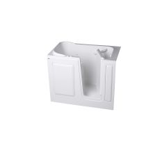 Safety Tubs 52" Walk In Air Bathtub with Left-Side Seat for Three Wall Alcove Installation with Right Drain