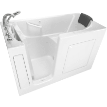 Premium 59-1/2" Walk-In Air Bathtub with Left-Hand Drain, Comfort Jets, and Quick Drain Pump - Roman Tub Filler and Handshower Included