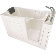 Premium 59-1/2" Walk-In Air Bathtub with Right-Hand Drain, Comfort Jets, and Quick Drain Pump - Roman Tub Filler and Handshower Included
