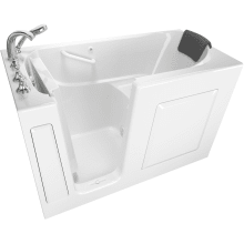Premium 60" Walk-In Soaking Bathtub with Left-Hand Drain and Quick Drain Pump - Roman Tub Filler and Handshower Included