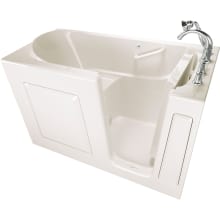 Value 60" Gelcoat Walk-In Air Bathtub for Alcove Installation with Right Drain