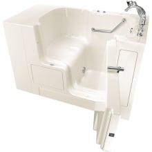 Value 52" Walk-In Air Bathtub with Right-Hand Drain, Comfort Jets, and Quick Drain Pump - Roman Tub Filler and Handshower Included