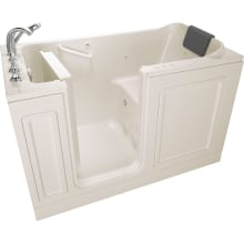 Luxury 59-1/2" Walk-In Whirlpool / Air Bathtub with Left-Hand Drain, Chromatherapy, and Quick Drain Pump - Roman Tub Filler and Handshower Included