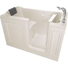 Luxury 59-1/2" Walk-In Soaking Bathtub with Right-Hand Drain, Comfort Jets, and Quick Drain Pump - Roman Tub Filler and Handshower Included