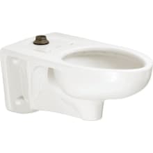 Afwall Millennium Elongated Toilet Bowl Only With EverClean Surface and Top Spud - Less Seat and Flushometer