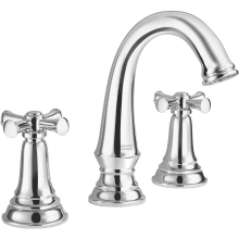 Delancey 1.2 GPM Widespread Bathroom Faucet with Cross Handles and Pop-Up Drain Assembly