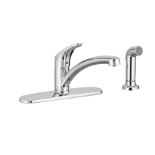Colony Pro Single Handle Kitchen Faucet - Includes Side Spray and Escutcheon Plate