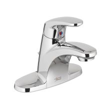 Colony Pro Centerset Single Handle Bathroom Faucet with Metal Pop-Up Drain Assembly and Pressure Compensating Spray