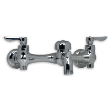 Wall Mounted Double Handle Service Faucet
