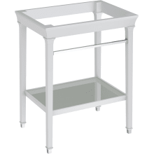 Town Square S Metal Lavatory Console Legs with Bottom Shelf