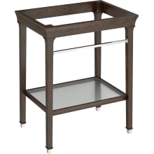 Town Square S Metal Lavatory Console Legs with Bottom Shelf