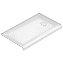 Aspirations 60" x 36" Rectangular Shower Base with Threshold and Right Drain Placement