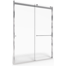 Shower Door Collection 76" High x 48" Wide Sliding Framed Shower Door with Clear Glass