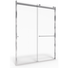 Shower Door Collection 76" High x 60" Wide Sliding Framed Shower Door with Clear Glass