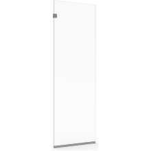 Shower Door Collection 76" High x 24" Wide Frameless Shower Screen with Clear Glass