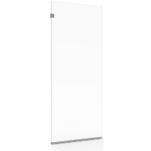 Shower Door Collection 76" High x 30" Wide Frameless Shower Screen with Clear Glass