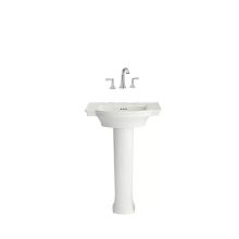 Estate Bathroom Package with 24" Pedestal Sink and Widespread Bathroom Faucet