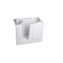 Safety Tubs 52" Walk In Air / Whirlpool Bathtub with Right-Side Seat for Alcove Installation with Left Drain