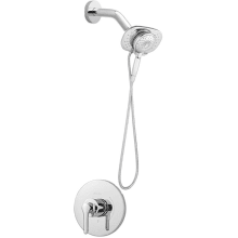 Studio S Pressure Balanced Shower System with Shower Head, Hand Shower, Shower Arm, Hose, Diverter, and Valve Trim