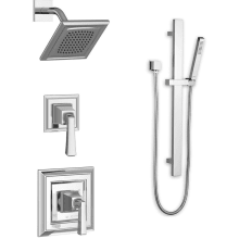 Town Square S Pressure Balanced Shower System with Shower Head, Hand Shower, Slide Bar, Shower Arm, Hose, Wall Supply Elbow, Diverter, and Valve Trim
