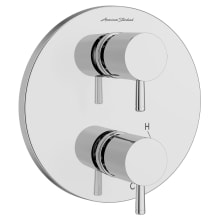 Serin 3 Function Pressure Balanced Valve Trim Only with Double Handle, Integrated Diverter - Less Rough In