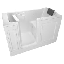 Luxury 60" Walk-In Air / Whirlpool Bathtub with Left-Hand Drain, Chromatherapy, Built-in Cushioned Neck Rest and Grab Bar