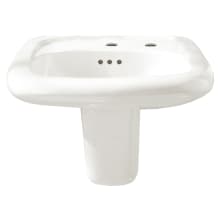 Murro 21-1/4" Wall Mounted Porcelain Bathroom Sink Only with EverClean Technology