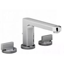 Moments Double Handle Roman Tub Filler Faucet with Individual Escutcheons and Diverter Tub Spout - Less Hand Shower