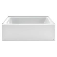 Studio 60" Soaking Bathtub for Three Wall Alcove Installation with Left Drain