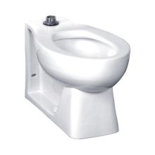 Huron Elongated Toilet Bowl Only With Top Spud - Less Seat and Flushometer