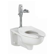 Afwall 1.1 GPF Wall Hung Toilet With Top Spud and Selectronic Flushometer - Less Seat