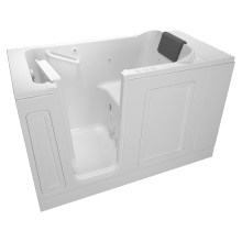 Luxury 51" Acrylic Air/Whirpool Walk In Bathtub for Alcove Installations with Left Drain and Door