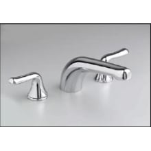 Double Handle Deck Mounted Roman Tub Filler Trim with Acrylic Knob Handles from the Colony Soft Series
