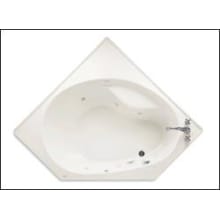 Scala 83" Acrylic Whirlpool Bathtub with Left Hand Drain, EverClean Technology, and AcuMassage Jets - Lifetime Warranty