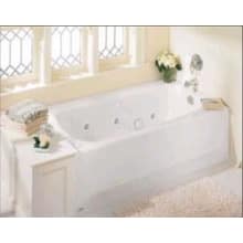 Cambridge 60" Americast Whirlpool Bathtub with Right Hand Drain, EverClean Technology, and AcuMassage Jets - Lifetime Warranty