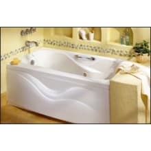 60" EverClean Whirlpool Tub with Right Hand Drain from the Ellisse Series