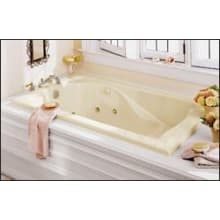 Cadet 72" Acrylic Whirlpool Bathtub with Reversible Drain, EverClean Technology, and AcuMassage Jets