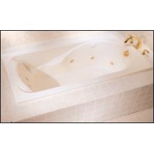 Cadet 72" Acrylic Soaking Bathtub with Reversible Drain