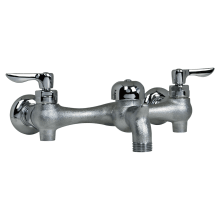 Wall Mounted Double Handle Service Faucet