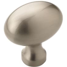 Vaile 1-3/8 Inch Long Oval Cabinet Knob - Pack of 10