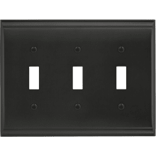 Candler Triple Switch Outlet Wall Plate