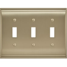 Candler Triple Switch Outlet Wall Plate
