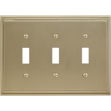Mulholland Triple Switch Outlet Wall Plate