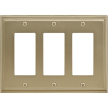 Mulholland Triple Rocker / GFI Outlet Wall Plate