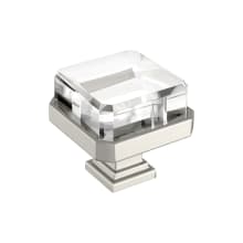 Glacio 1-3/8 Inch Square Cabinet Knob