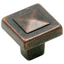 Forgings 1-1/8 Inch Square Cabinet Knob