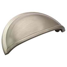 Cup Pulls 3 Inch Center to Center Countersunk Cup Cabinet Pull - Package of 25